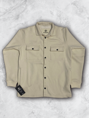 Beige Work Wear Shacket