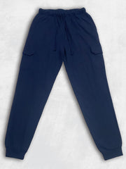 Men's/women's Navy Blue Cargo Joggers - Comfortable & Stylish Winter Wear