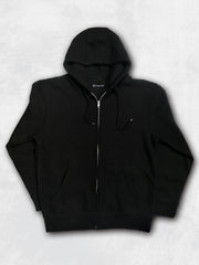 Classic Black Full-Zip Hoodie - Fashiano Essentials