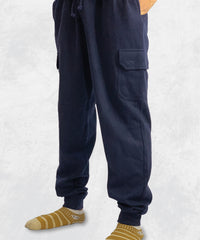 Men's/women's Navy Blue Cargo Joggers - Comfortable & Stylish Winter Wear