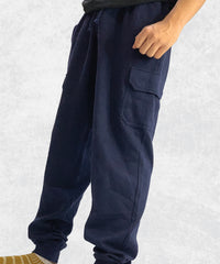 Men's/women's Navy Blue Cargo Joggers - Comfortable & Stylish Winter Wear