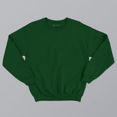 Dark Green Basic Sweatshirt